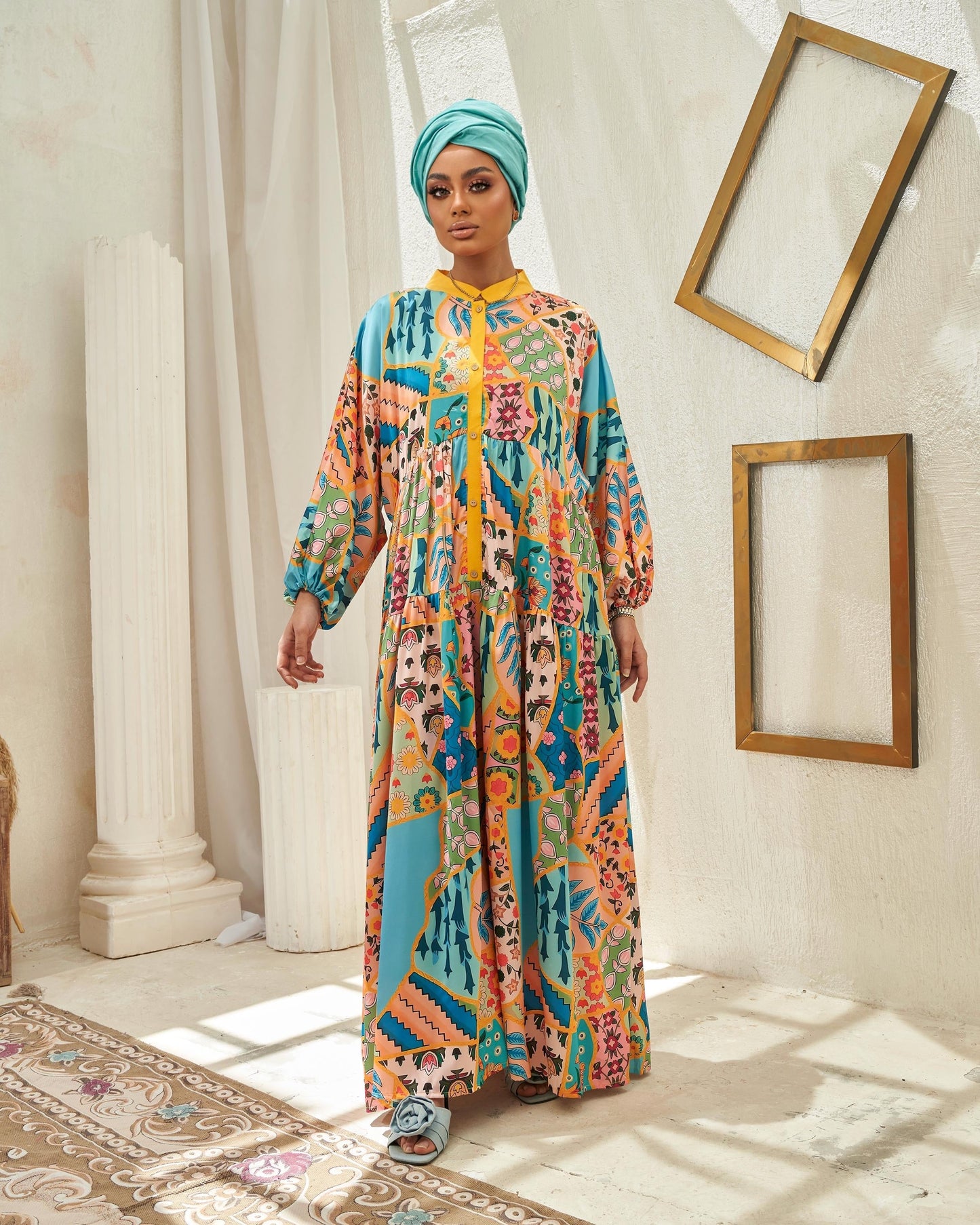 Multi-color Modesty Jalabiya