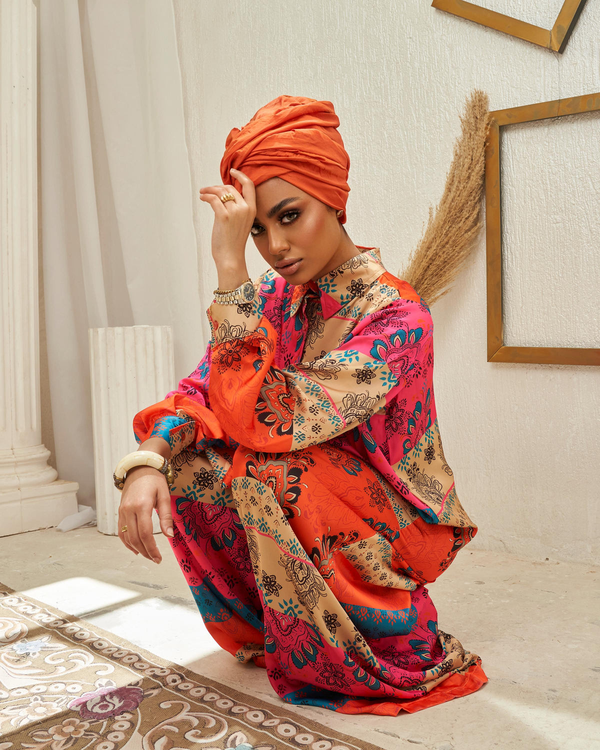 The "Orangesta" Limited Edition Silk Jumpsuit
