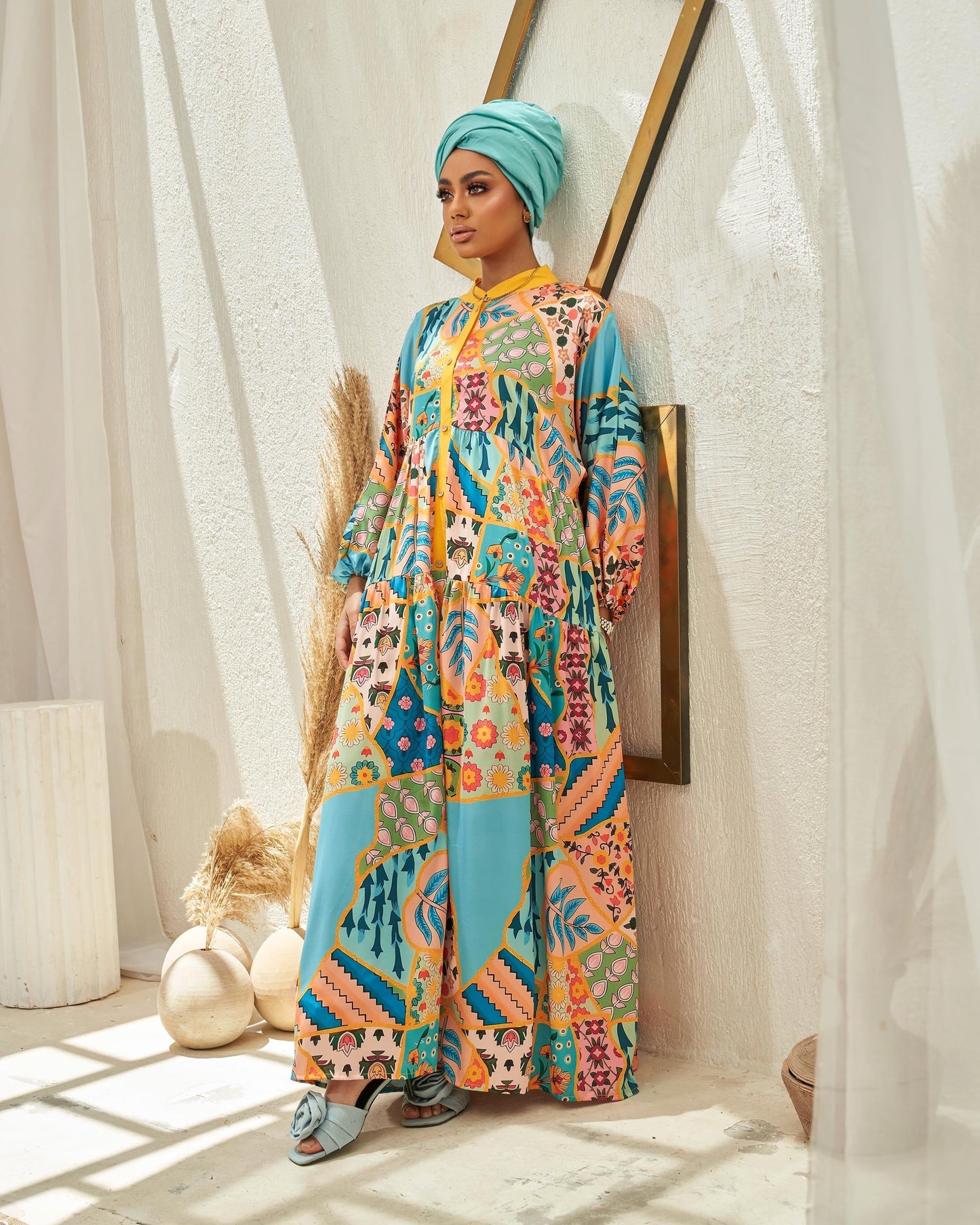 Multi-color Modesty Jalabiya