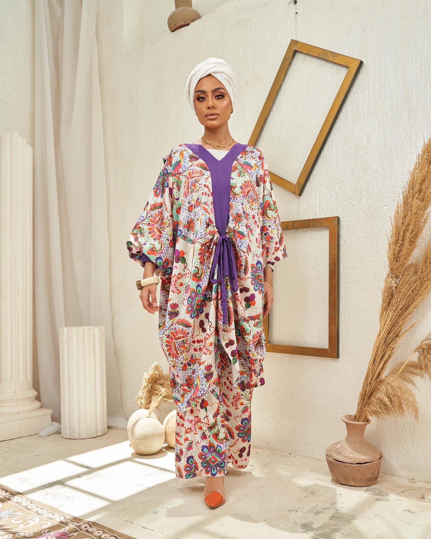 Violet Floral Suit