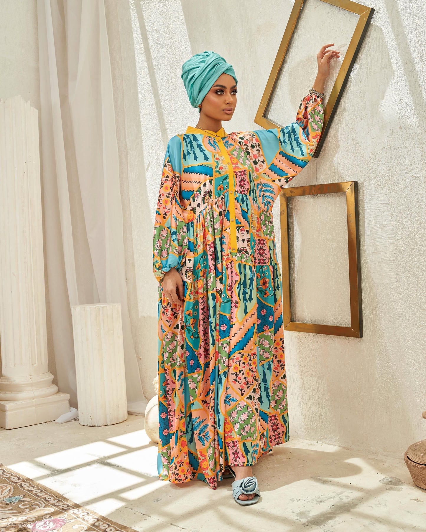 Multi-color Modesty Jalabiya