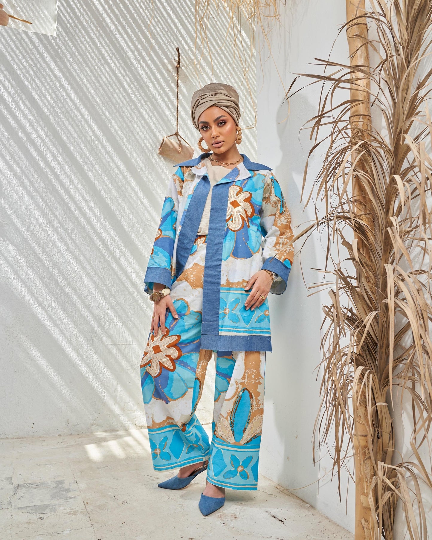 Magic Blue Floral Suit