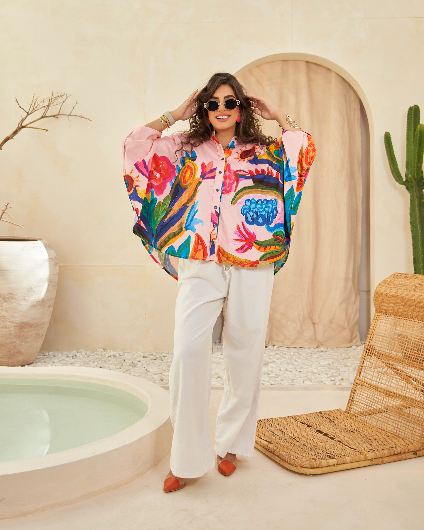 Tropical Bloom Overshirt