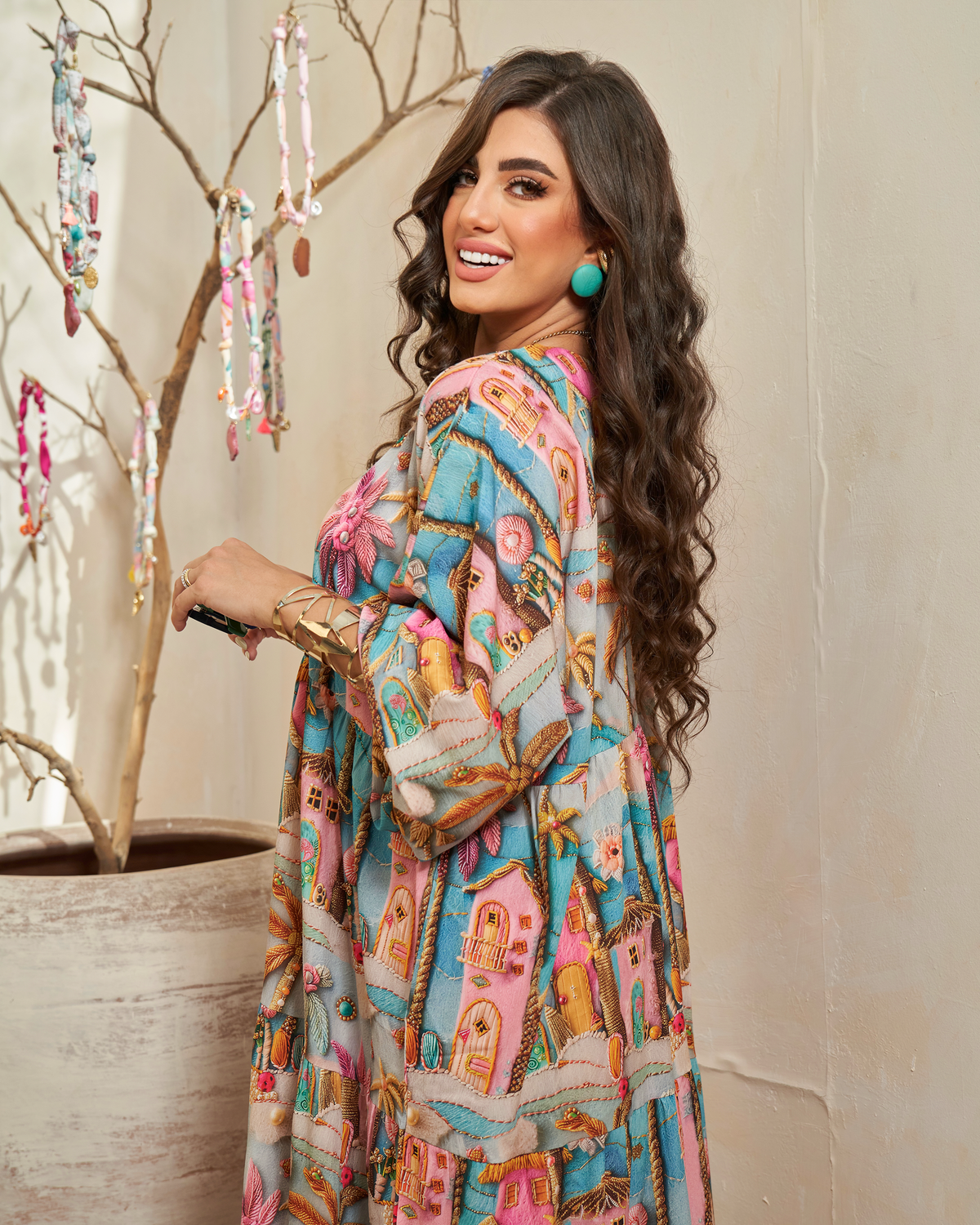 Moroccan Charm Jalabiya Dress