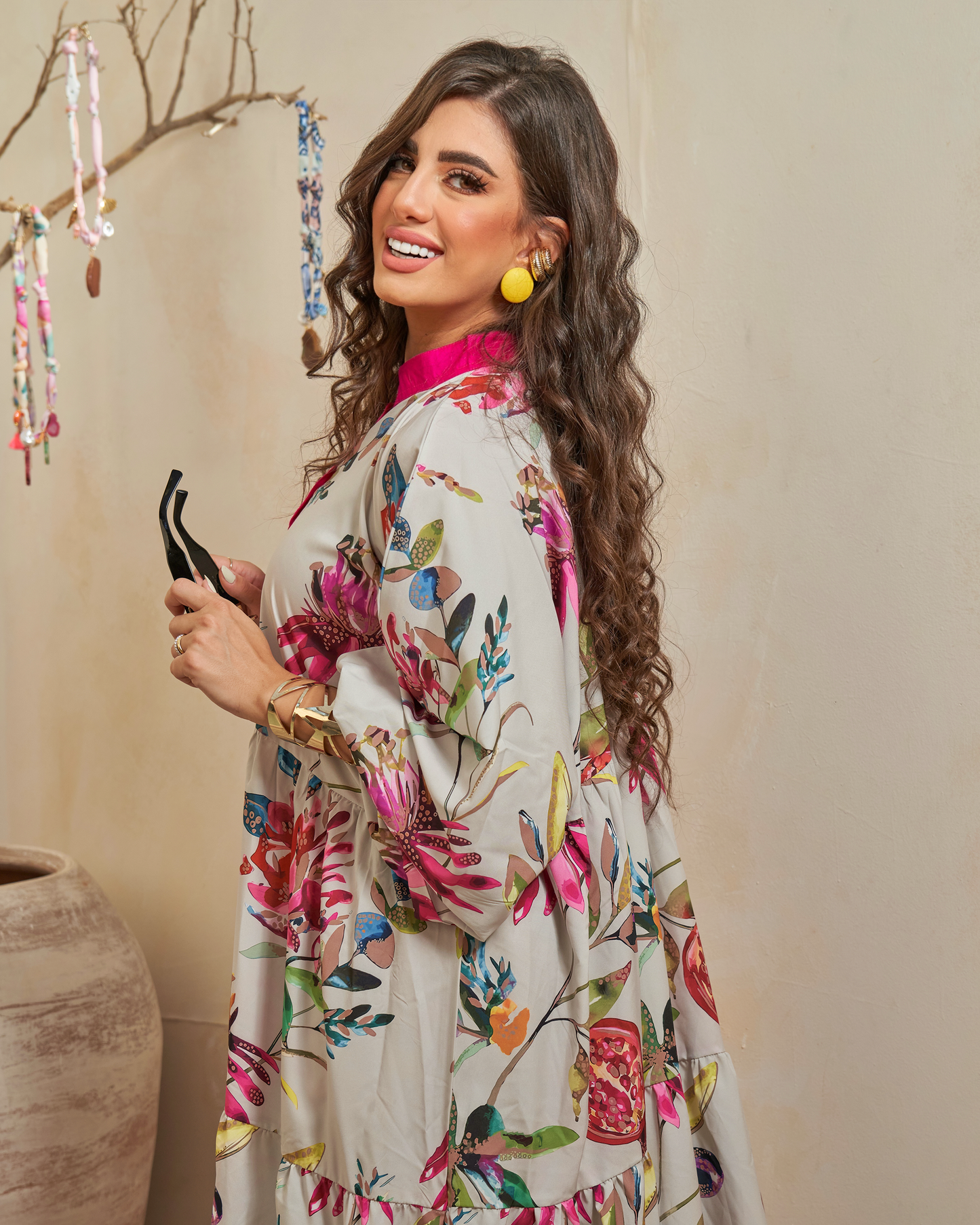 Floral Symphony Jalabiya