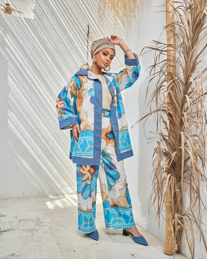 Magic Blue Floral Suit
