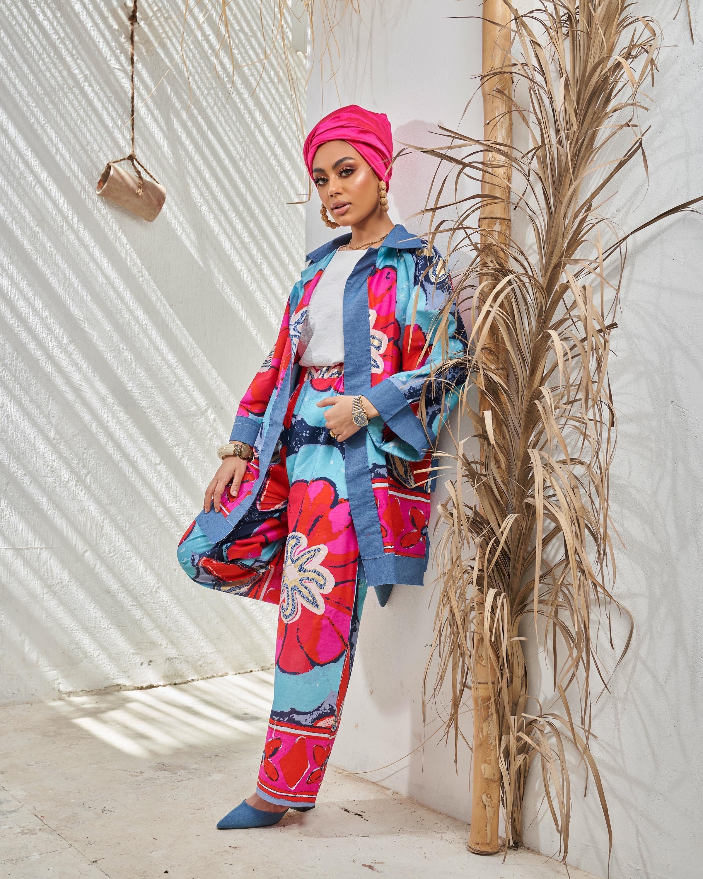Magic Fushia Floral Suit