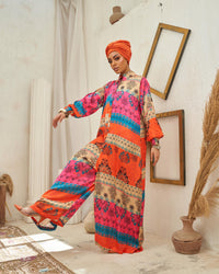 The "Orangesta" Limited Edition Silk Jumpsuit
