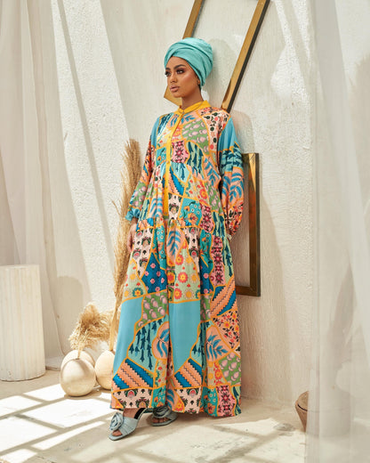 Multi-color Modesty Jalabiya