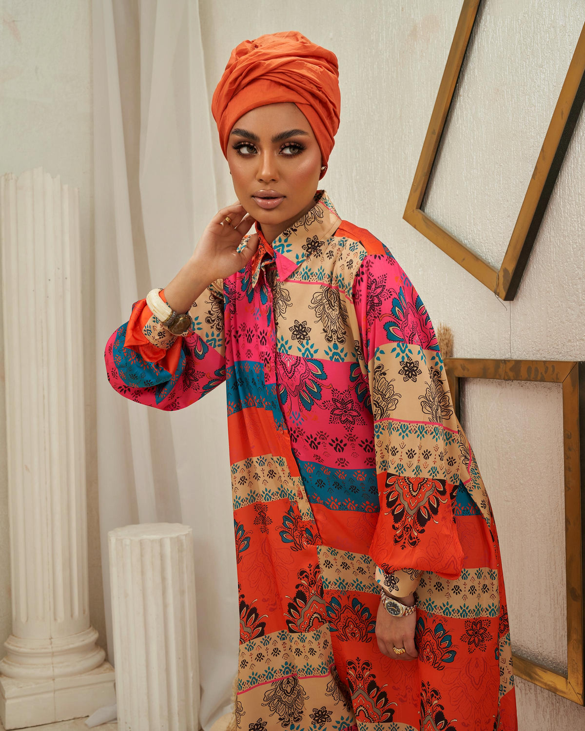 The "Orangesta" Limited Edition Silk Jumpsuit