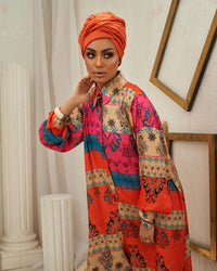 The "Orangesta" Limited Edition Silk Jumpsuit