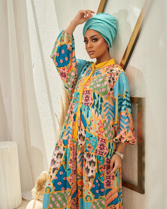 Multi-color Modesty Jalabiya