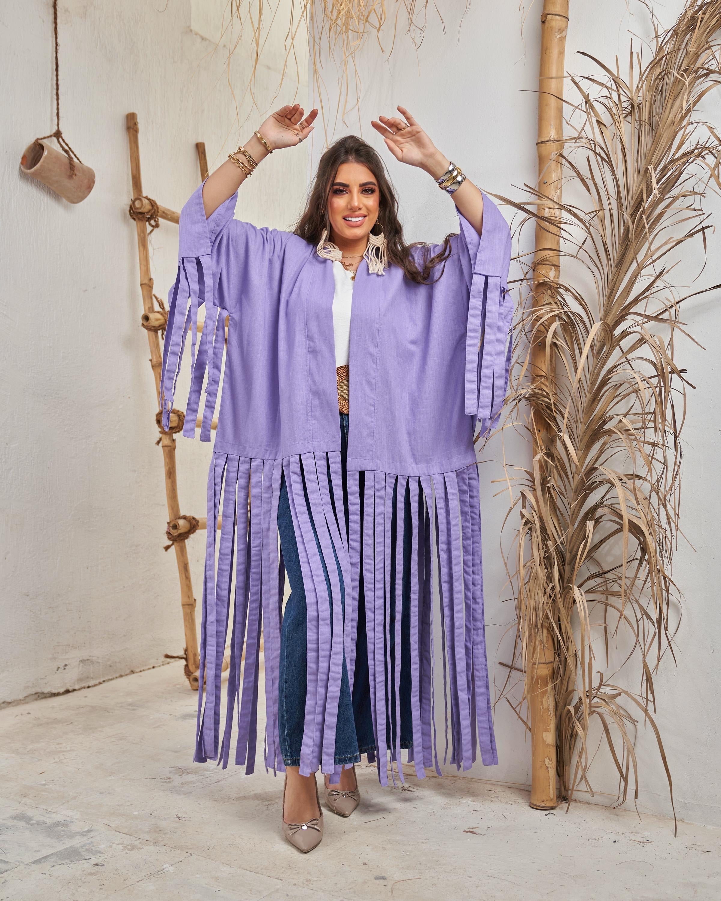 Light Purple Fluffy Cardigan