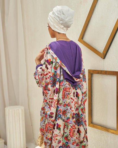 Violet Floral Suit
