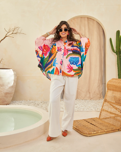 Tropical Bloom Overshirt