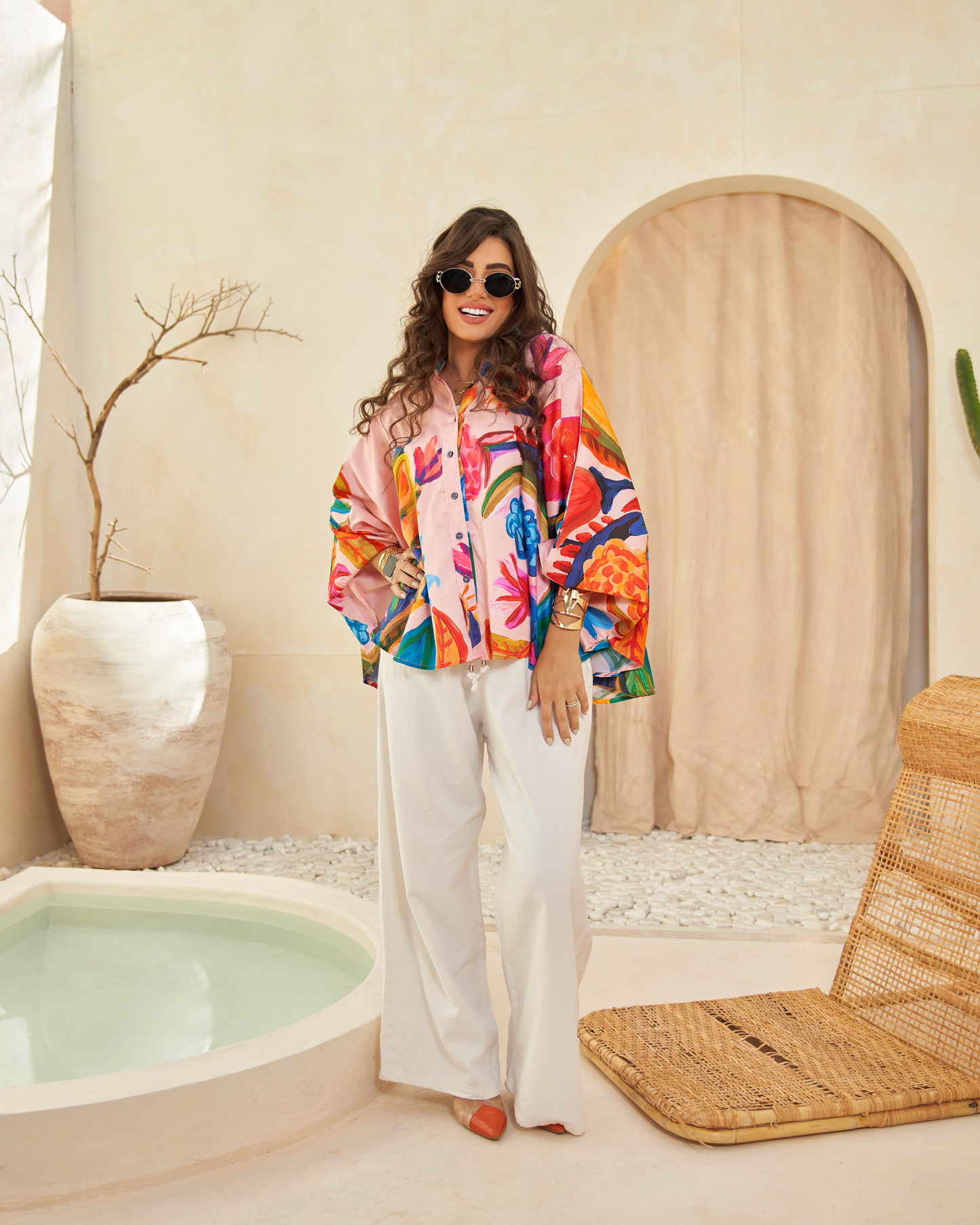 Tropical Bloom Overshirt