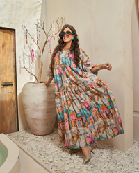 Moroccan Charm Jalabiya Dress