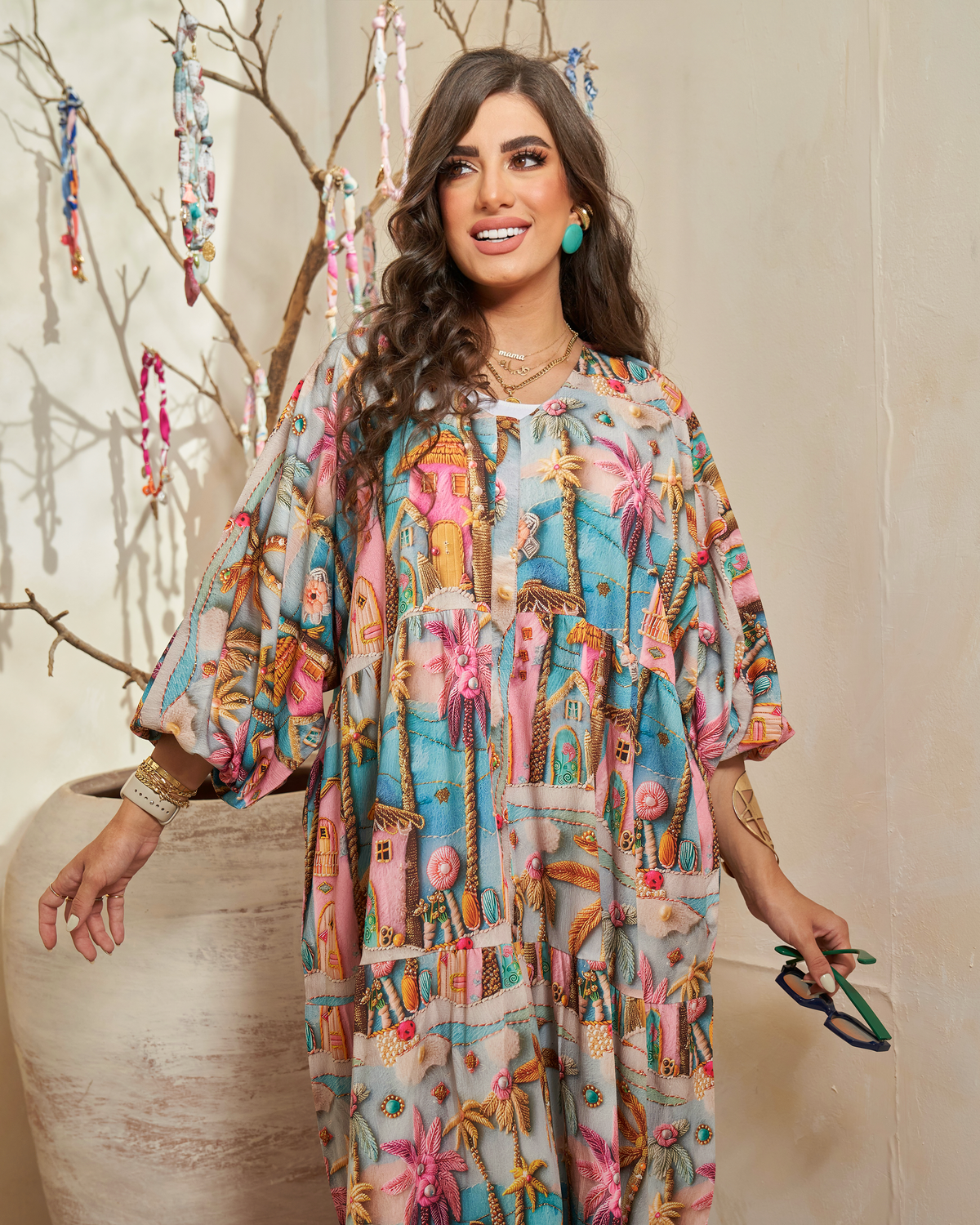 Moroccan Charm Jalabiya Dress