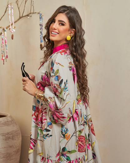 Floral Symphony Jalabiya