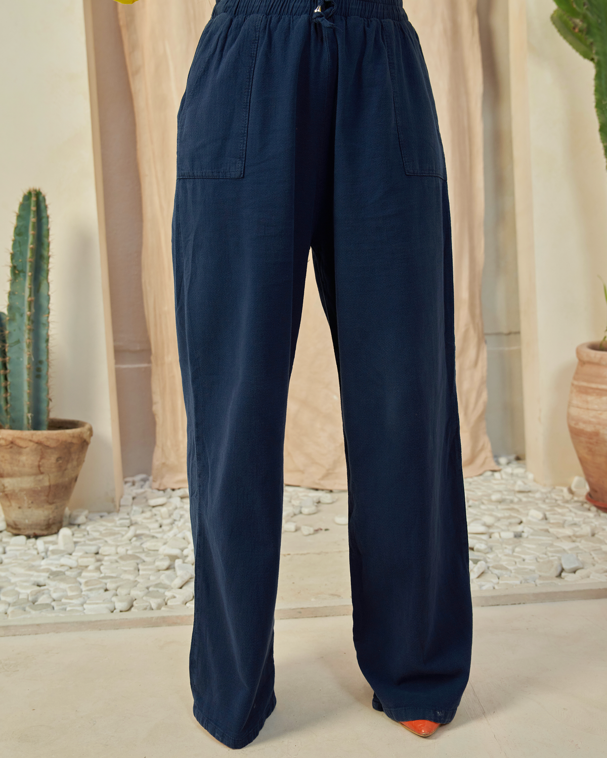 The All-Day Flow Pants (Dark Blue)
