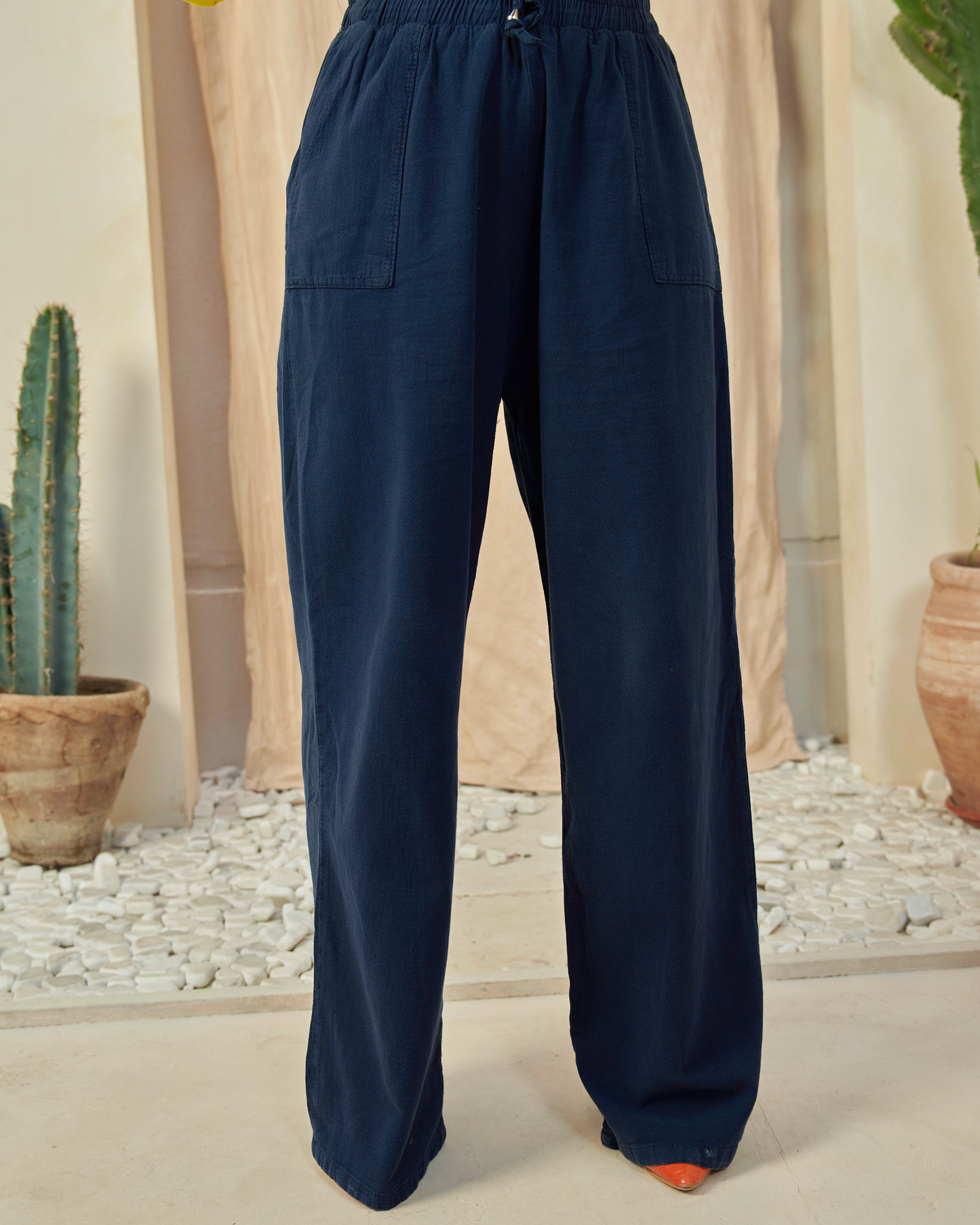 The All-Day Flow Pants (Dark Blue)
