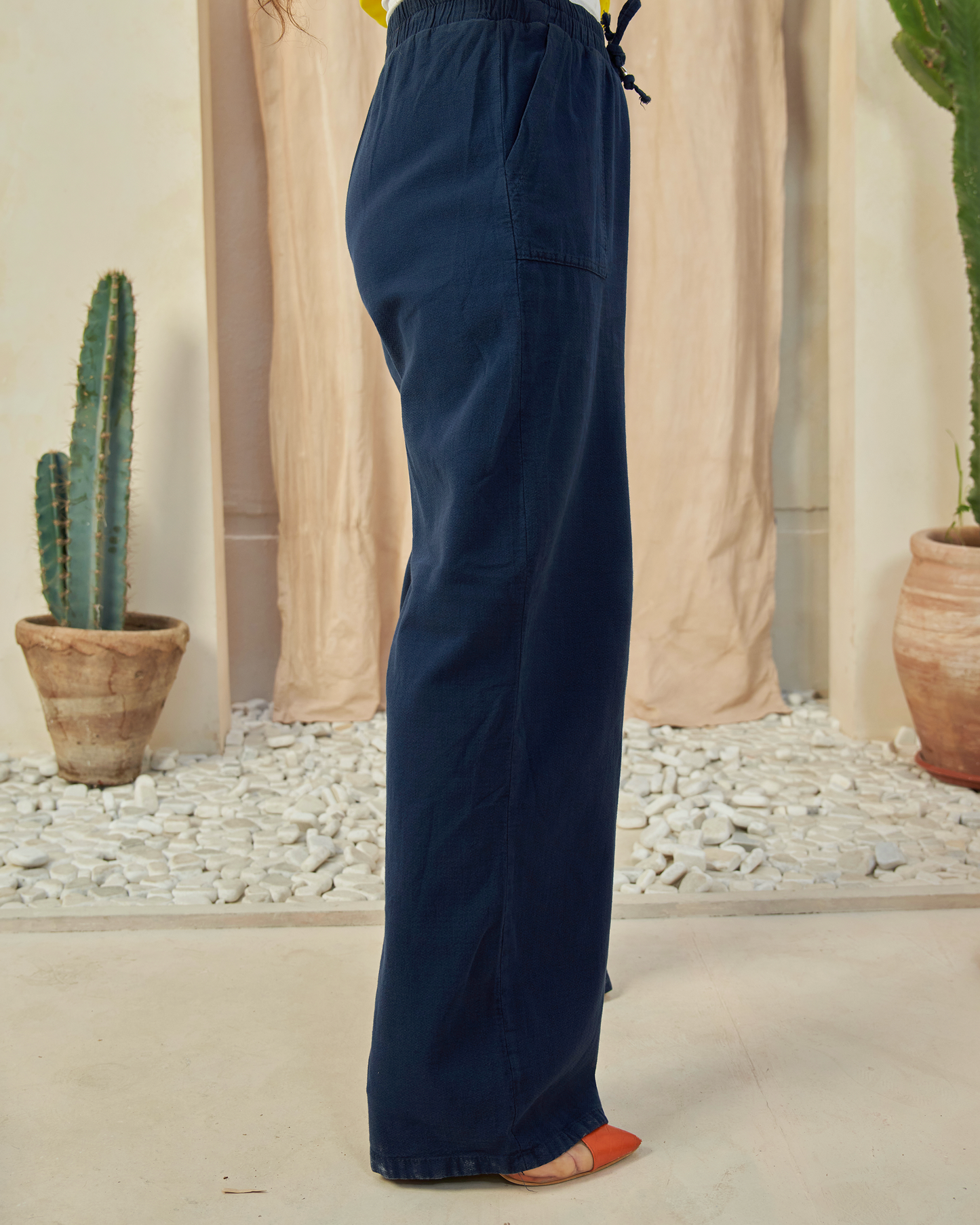 The All-Day Flow Pants (Dark Blue)