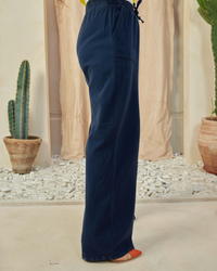 The All-Day Flow Pants (Dark Blue)