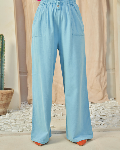 The All-Day Flow Pants (Baby Blue)