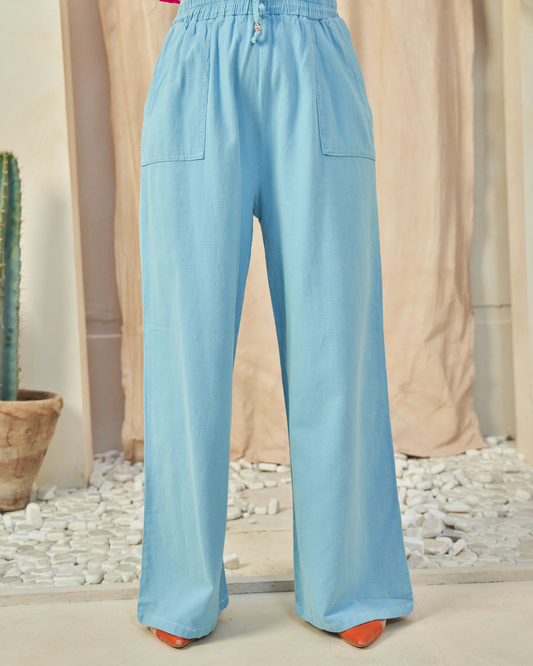 The All-Day Flow Pants (Baby Blue)