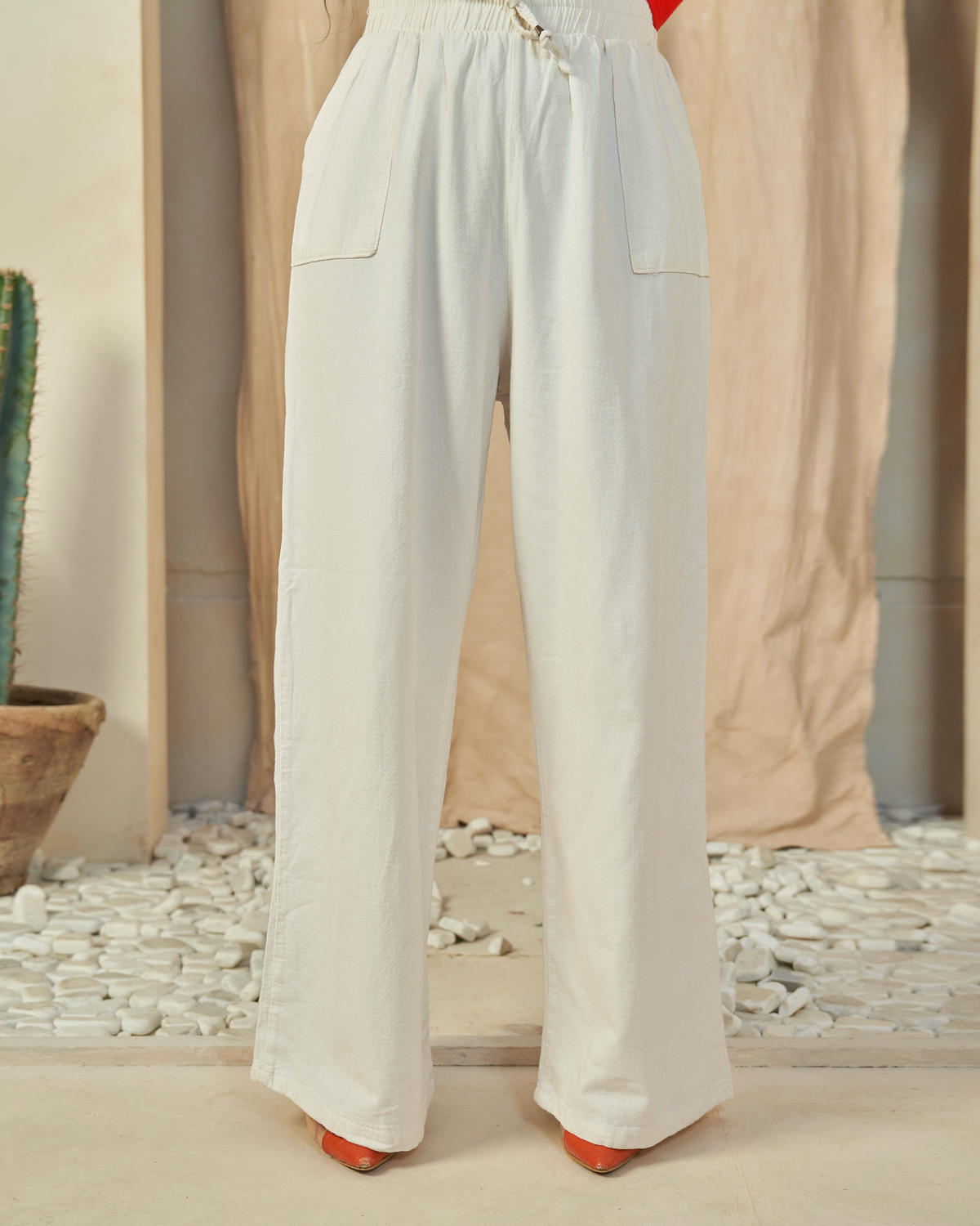 The All-Day Flow Pants (Off White)