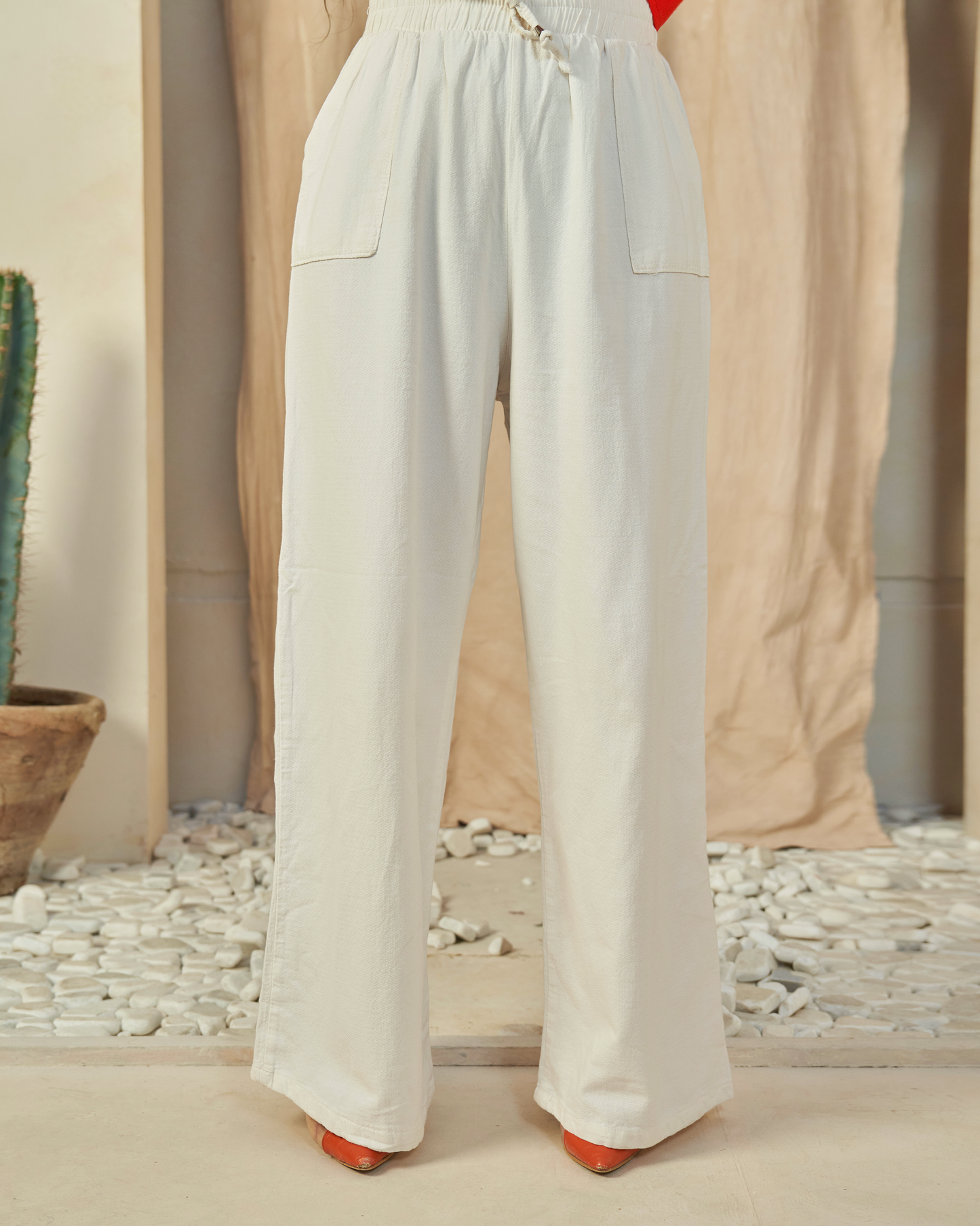 The All-Day Flow Pants (Off White)