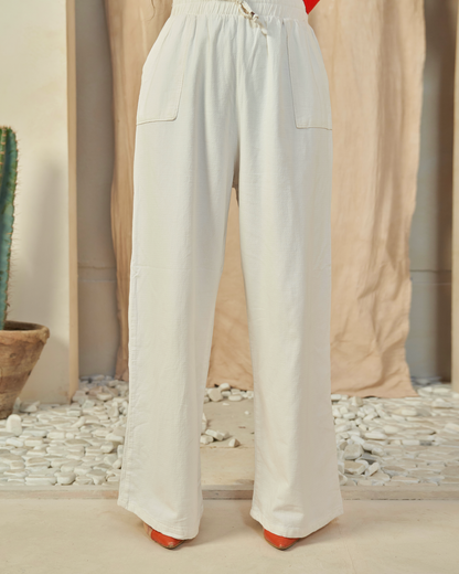 The All-Day Flow Pants (Off White)