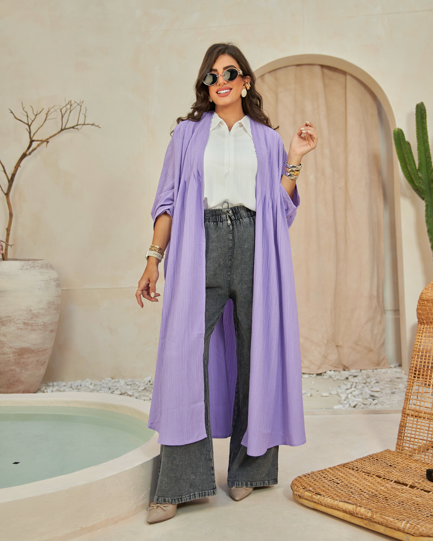 Lavender Breeze Abaya