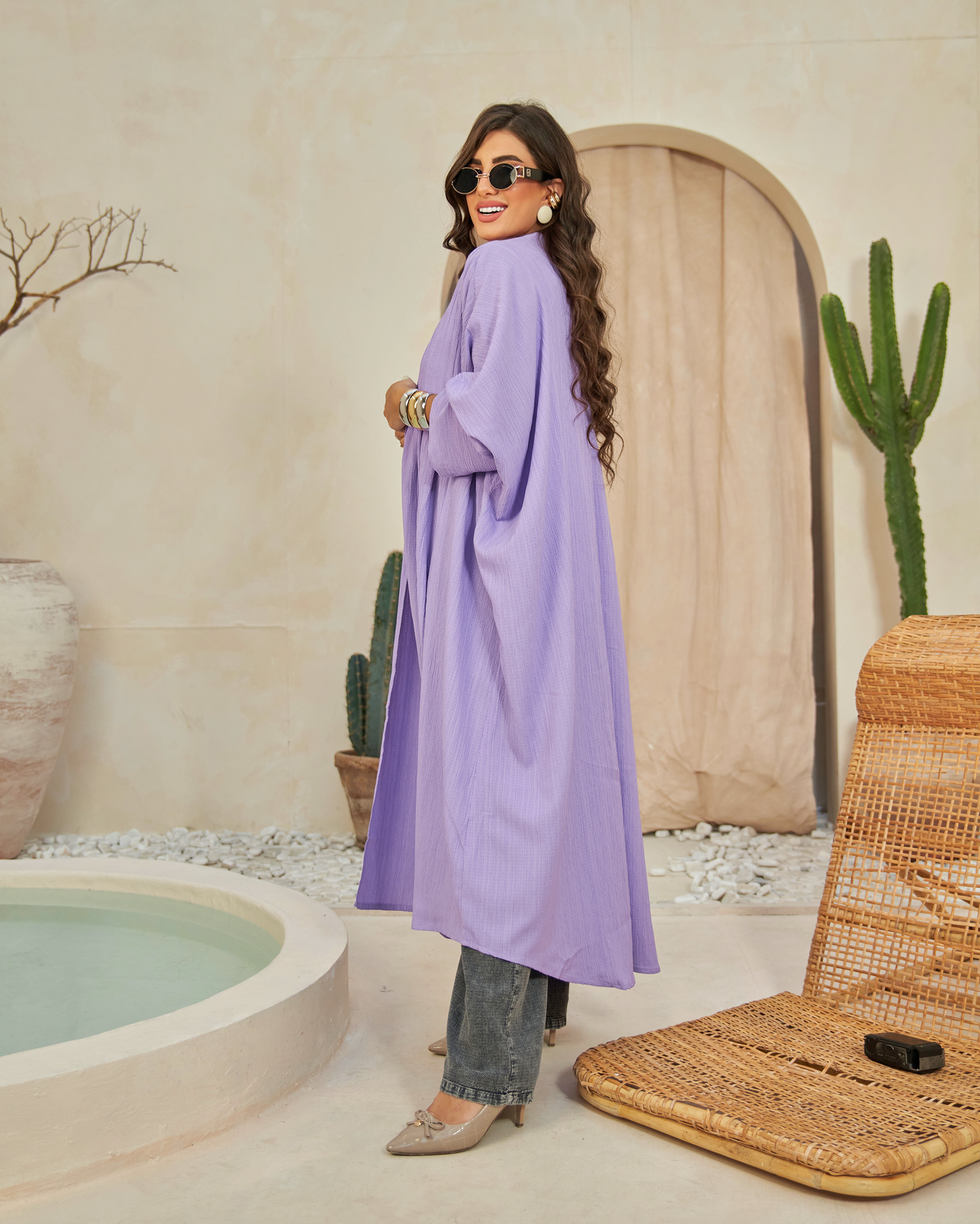 Lavender Breeze Abaya