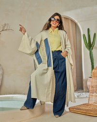 Denim Accent Modern Abaya