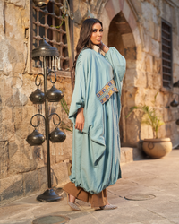The Azure Serenity Abaya