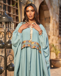 The Azure Serenity Abaya