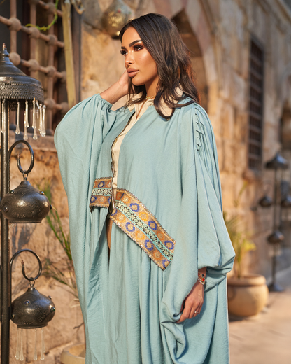 The Azure Serenity Abaya