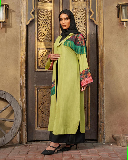 The Olive Oasis Boho-Chic Abaya