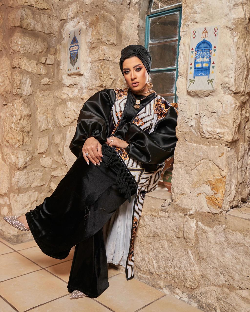 The Royal Baroque Muse Abaya