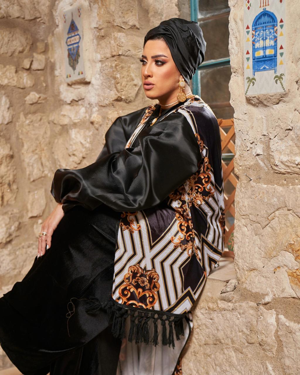 The Royal Baroque Muse Abaya