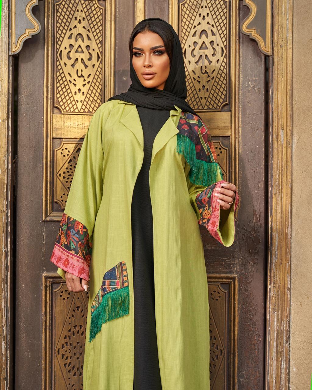 The Olive Oasis Boho-Chic Abaya