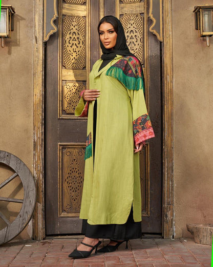 The Olive Oasis Boho-Chic Abaya