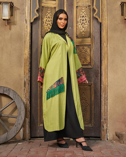 The Olive Oasis Boho-Chic Abaya