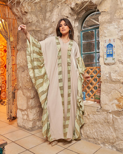 The Golden Sand Butterfly Abaya